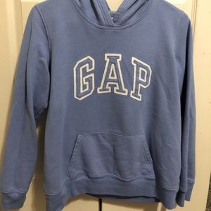 A purple comfy GAP sweatshirt